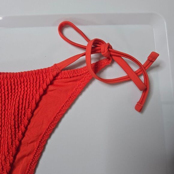 Aerie Red Cheeky Bikini Bottom Small Medium Large - Picture 3 of 6